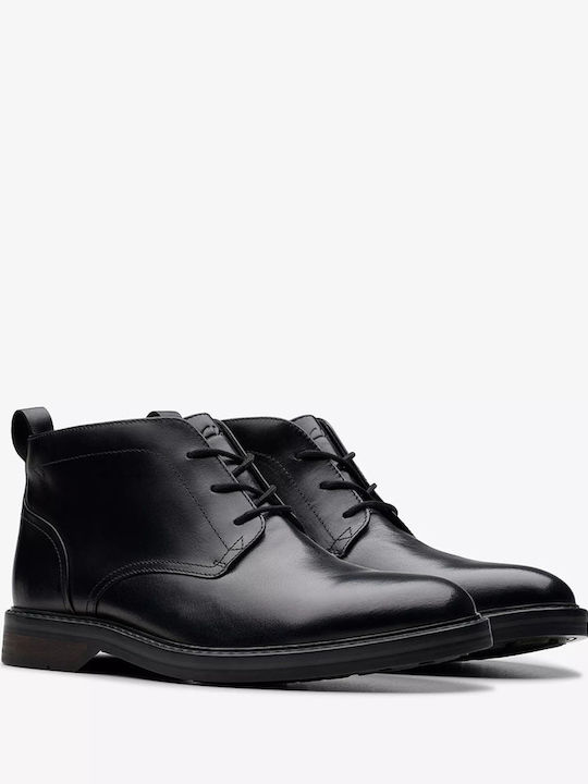 Aldwin Chukka Leather Black Men's Boots