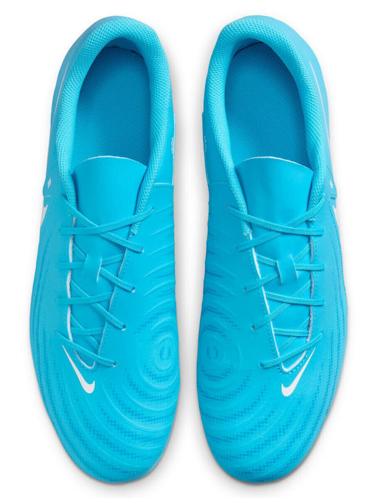 Nike Phantom GX 2 Club Football Shoes with Cleats Blue Fury / White