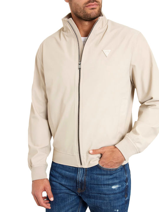 Guess Herren Jacke Lässig Beige