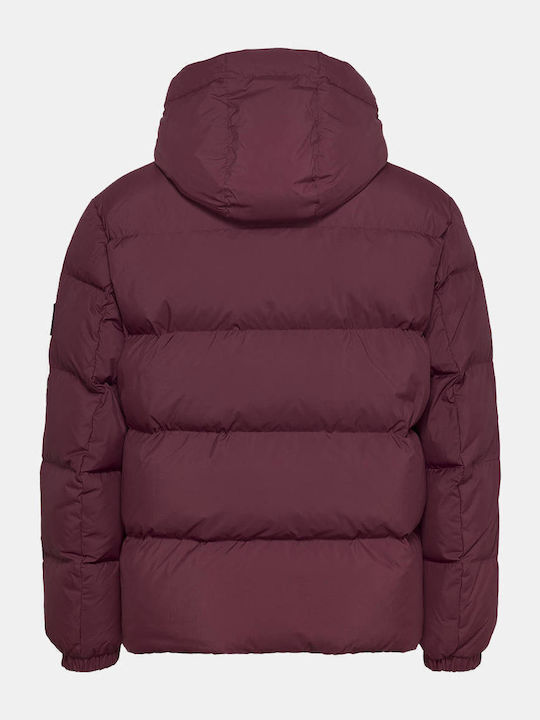 Jacket Puffer Red Wine