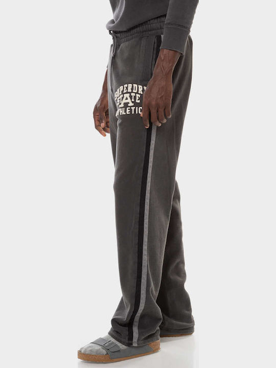 'vintage Athletic' Sweatpants without Elastic Black