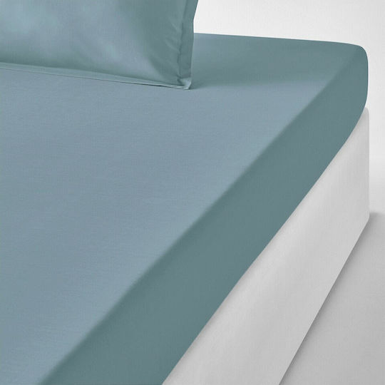 La Redoute Interieurs Cearșaf King Size cu Elastic 180x200+30cm. Percale