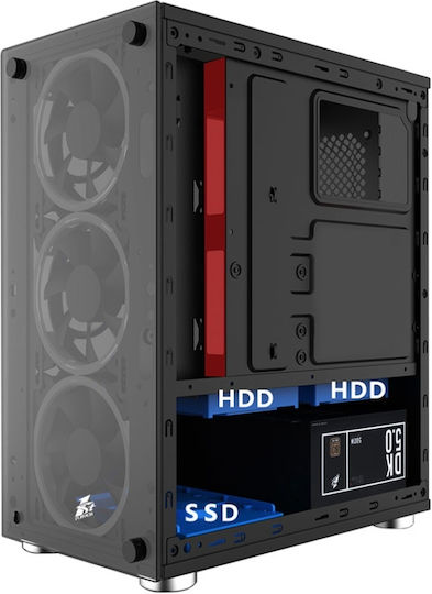 Vengeance Beast-V5 Gaming Desktop PC Ryzen 7 5700 16GB DDR4 512GB SSD Radeon RX 6600 Kein Betriebssystem