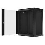 Lanberg Επιτοίχια Καμπίνα Rack 15U 60x45x76.9cm Μαύρο S5604354