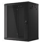 Lanberg Επιτοίχια Καμπίνα Rack 15U 60x45x76.9cm Μαύρο S5604354
