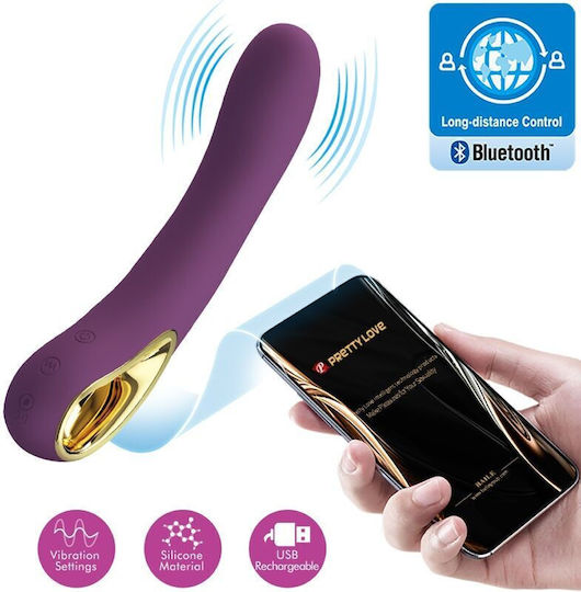 Pretty Love Ethan Вибратор G-Spot с Дистанционно Управление 20см Lilac