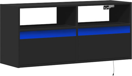 TV-Ständer Schwarz M100xP31xH45cm