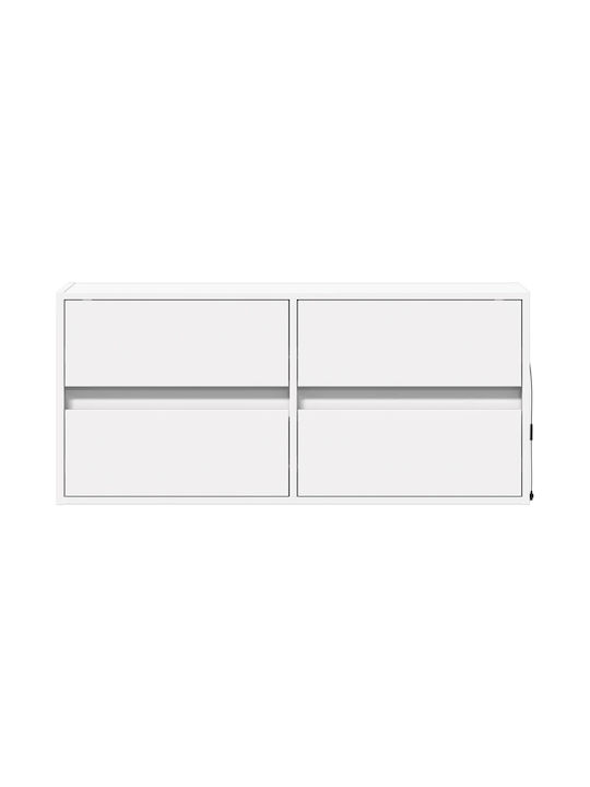 TV-Ständer Weiß M100xP31xH45cm