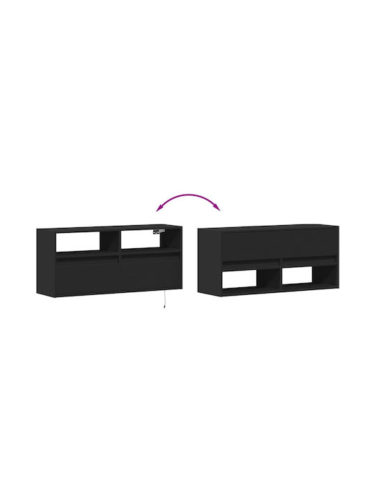 Stand TV Negru L100xA31xÎ45cm