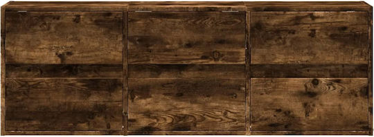 TV Stand Wooden Smoky Oak L130xW31xH45cm