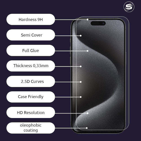 Hardy Glass Sonique Premium Series HD 9H Compatible with Xiaomi Redmi 10C Redmi 12C Poco C40 Poco C55