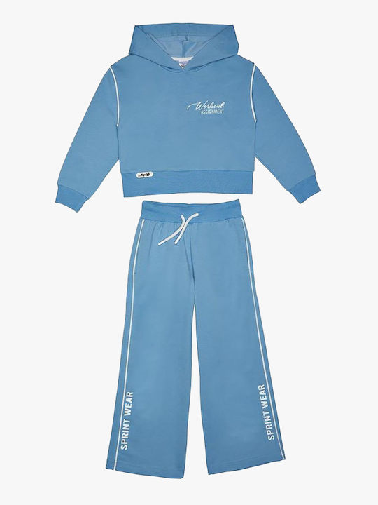 Sprint Kids Sweatpants Set Light Blue