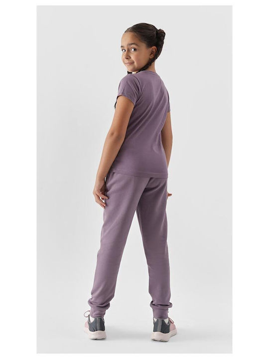 4F Kids Sweatpants Purple