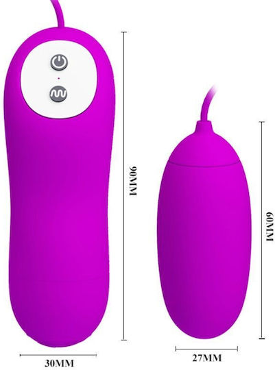Pretty Love Eunice Vibrator Egg with Remote Control 6cm