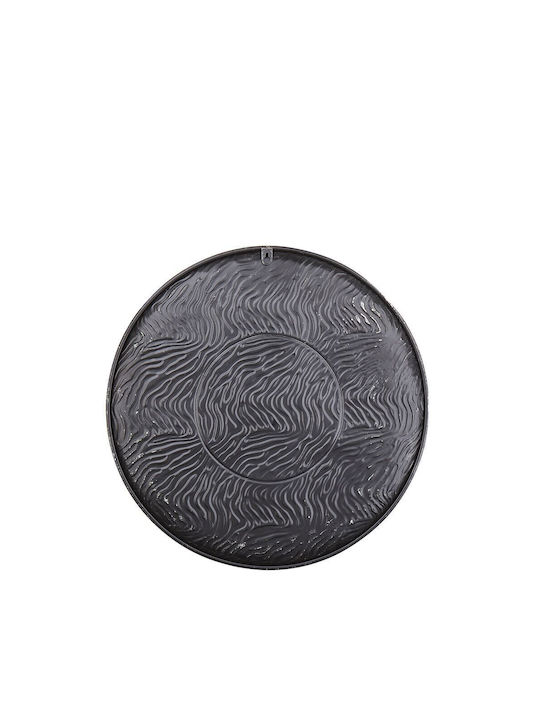 Beliani Metallic Decorative Tray Round