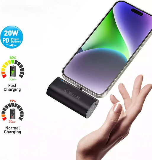 Tellur PD203 Lightning Power Bank 5000mAh Schwarz