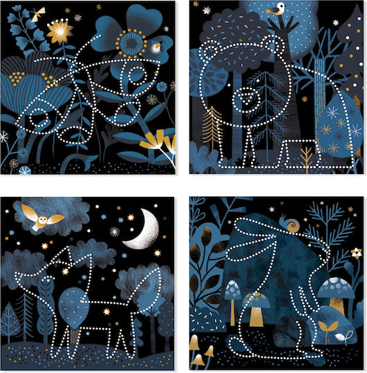 Djeco Paper Cutting Discover Puncturing The Picture Animals For Children 3+ Years