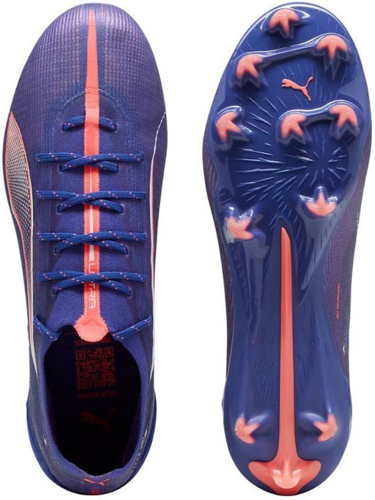 PUMA Ultra 5 Ultimate Ποδοσφαιρικά Παπούτσια με Τάπες FG Μωβ PUMA Ultra 5 Ultimate Ποδοσφαιρικά Παπούτσια με Τάπες FG Μωβ