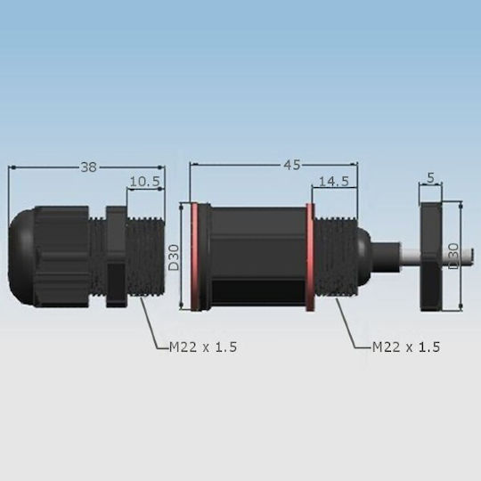 E Zy.Net EZ-RJ45ECS22 RJ45 Adapter 1pcs