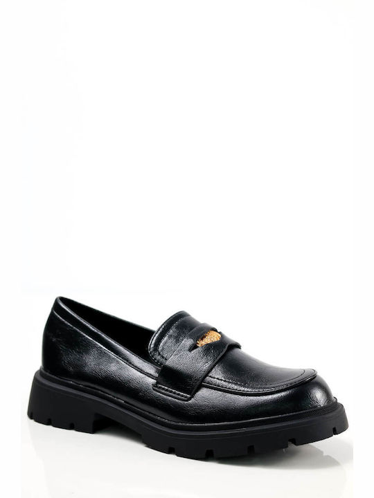 Ligglo Women's Loafers in Black Color