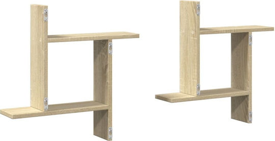 Wandregale Sonoma Eiche 2Stücke 50x12x50cm