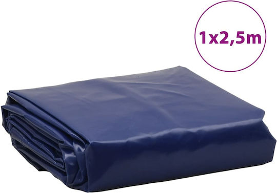 vidaXL Waterproof Tarpaulin 650gr/m² 2.5x1m. Heavy Duty Blue