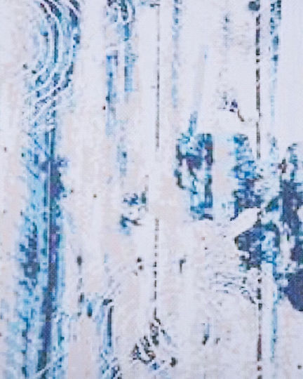 Beliani Burdur Rutschfest Teppich Flur Blau 80x150cm