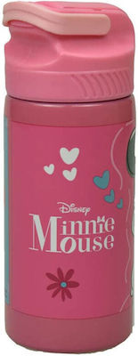 Stainless Steel Straw Bottle Ss Minnie Mode 500ml 553-04245