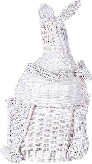 Beliani Children's Storage Basket Made of Straw White