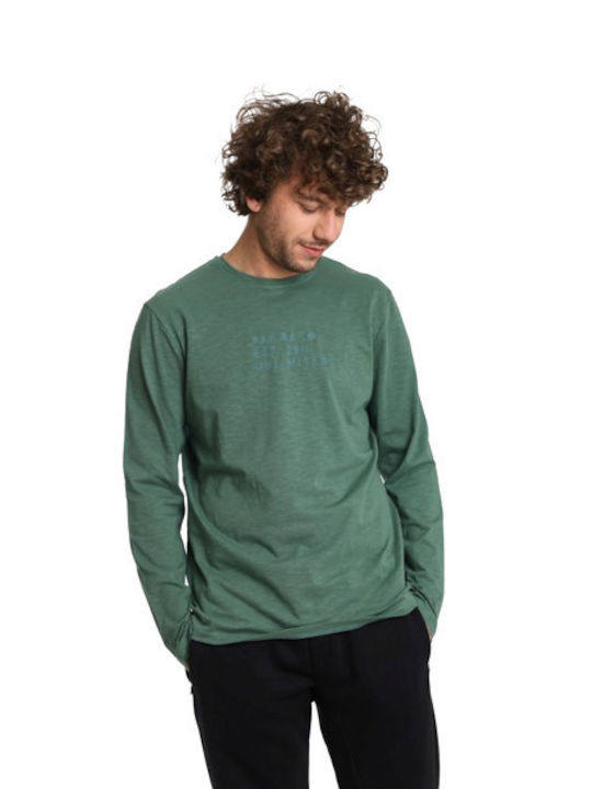 Paco & Co Men's Athletic Long Sleeve Blouse Green