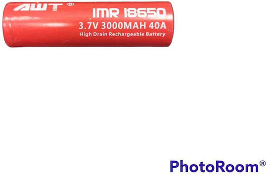 Επαναφορτιζόμενες Μπαταρίες 18650 3000mAh 3.7V 2τμχ
