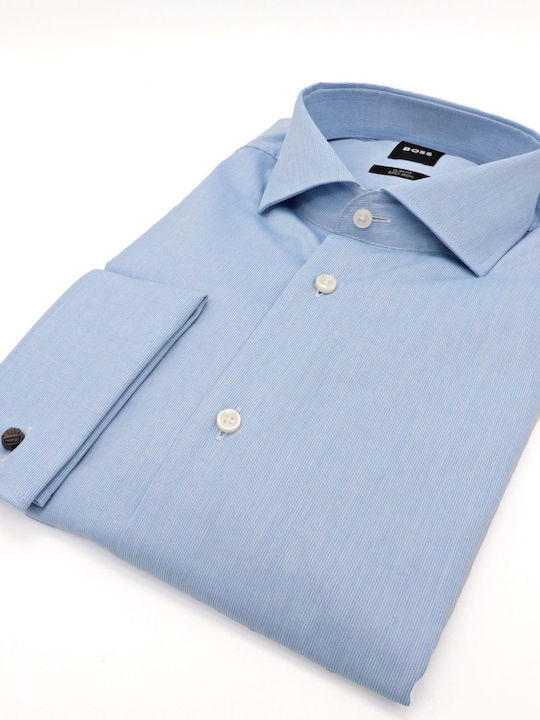 Long-sleeved Cotton Shirt Sky Blue