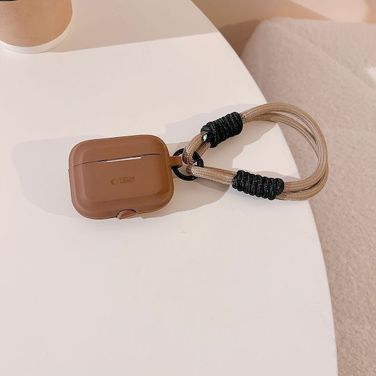 Tech-Protect Silicone Rope Θήκη Σιλικόνης Chocolate Brown για Apple AirPods Pro 2