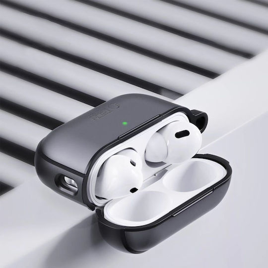 Tech-Protect Case Silicone with Hook in Black color for Apple AirPods Pro