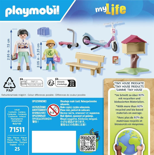 Playmobil MyLife Outdoor Replacement Library for 4-10 years old
