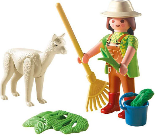 Playmobil Пазач на зоологическа градина с лама за 3-10 години