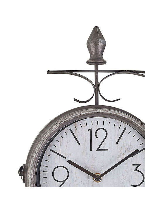 Beliani Ceas de Perete Argintiu Ø22cm