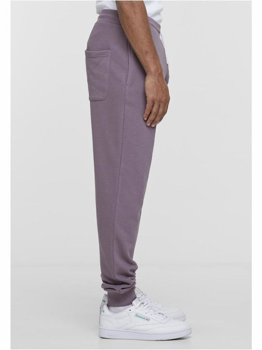 Sweatpants with Elastic Faded Purple