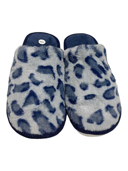 Jomix Winter Women's Slippers in Blue color