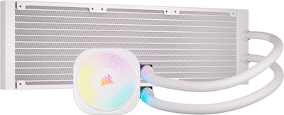 Corsair iCUE LINK TITAN 360 RX RGB Wasserkühlung für Prozessor Dreifacher Ventilator 120mm für Sockel AM4/AM5/1700 Weiß