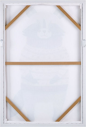Beliani Kinder Gerahmter Segeltuch 63x93cm