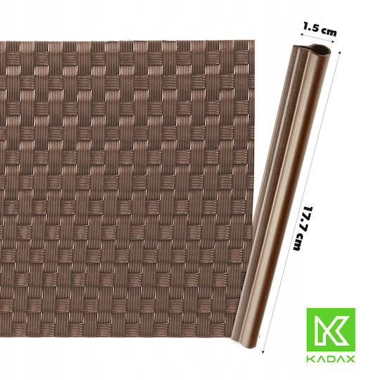 Kadax Clip de fixare pentru Împrejmuire Grădină 2buc Brown