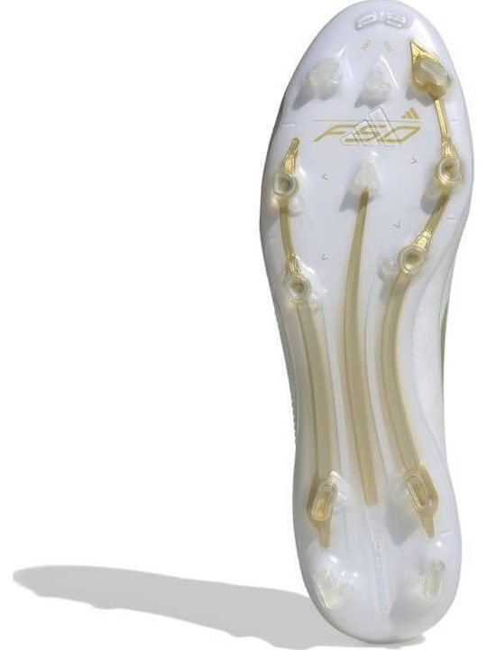 adidas F50 Elite FG Football Shoes with Cleats White adidas F50 Elite FG Football Shoes with Cleats White