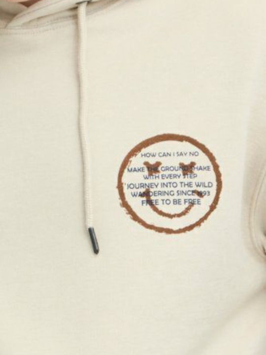 Sweatshirt mit Kapuze Beige