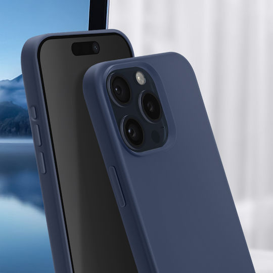 Force Case Magsafe Hülle iPhone 15 Pro Stoßfest Matt Dunkelblau