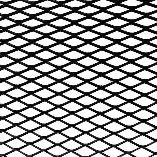 Universal Aluminum Bumper Mesh 100x30cm Black 1 Piece