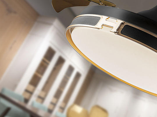 Heron Ventilator De Tavan 106cm Cu Lumină Negru
