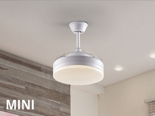 Vento Deckenventilator 35cm mit Leuchte Weiße