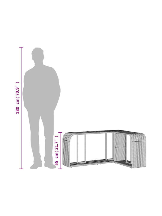 Gray Shelving Unit xx55cm