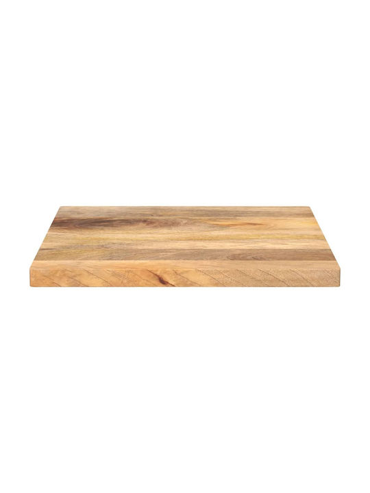 vidaXL Pătrată Suprafața mesei din Lemn Masiv Mango - Brown 60x60x2.5cm 371466 1buc